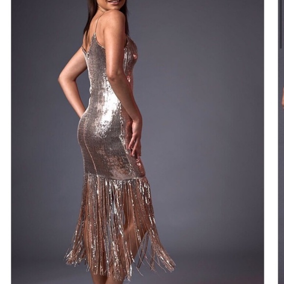 NWT- Rose gold sequin party dress - Picture 2 of 3